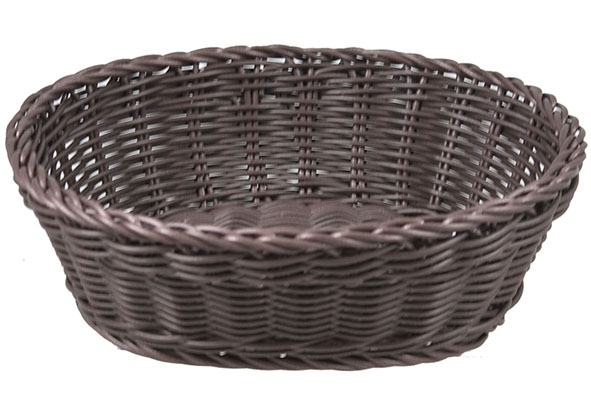 Panier à pain oval 25x20xH7,5cm - Marron